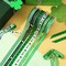 St Patrick's Day Ribbon 6 Rolls 60 Yards Shamrock Grosgrain Ribbon for Craft 10mm Wide Lucky Clover Ribbons for Irish Holiday Gift Wrapping Hair Bow Sewing Home Party Decoration